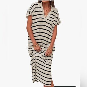 Striped sweater dress